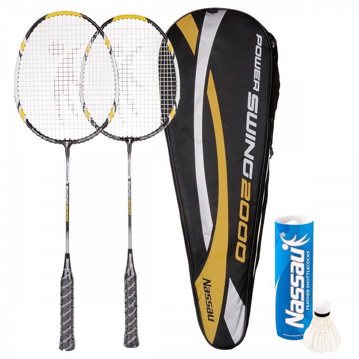 Nassau Power Swing 2000 2-Racket Set + lotki NSC-703
